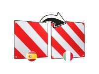 2in1 Warntafel Italien / Spanien Aluminium 50 × 50 cm 2in1 Warntafel Italien / Spanien Aluminium 50 × 50 cm