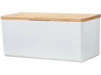 Tesa Aufbewahrungsbox Baboo Medium mit Deckel Weiss (HxBxT) 11 x 24,2 x 10,2 cm