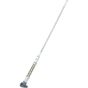 Aspirateur sans fil pour piscine et spa Bestway avec manche télescopique et collecteur de saletés transparent.
