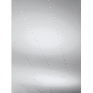 Panneau décoratif Parador Novara, 125x20 cm, blanc brillant, pour murs et plafonds.