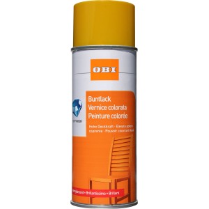OBI Vernice Spray, Giallo Colza, lucido, bomboletta da 400ml.