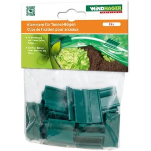 Windhager clips de fixation verts pour la fixation sûre des films et des non-tissés.