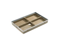 Bodenwanne Vario mit Kantenschutz 60 x 40 cm