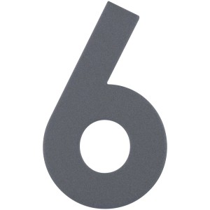 Alpertec Numéro de maison n° 6, acier inoxydable, anthracite