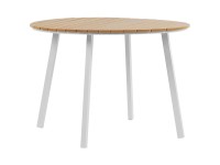 Beliani Gartentisch Cavoli Holz / Alu Ø 105 cm Beliani Gartentisch Cavoli Holz / Alu Ø 105 cm