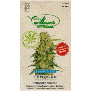 Semi di canapa Cannabis Fenopure FP-1, 3 pz. Sementi con alto contenuto di CBG e basso contenuto di THC.