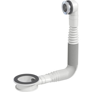 Set de trop-plein Prevex EasyClean, 180-570 mm, chrome pour lavabos.