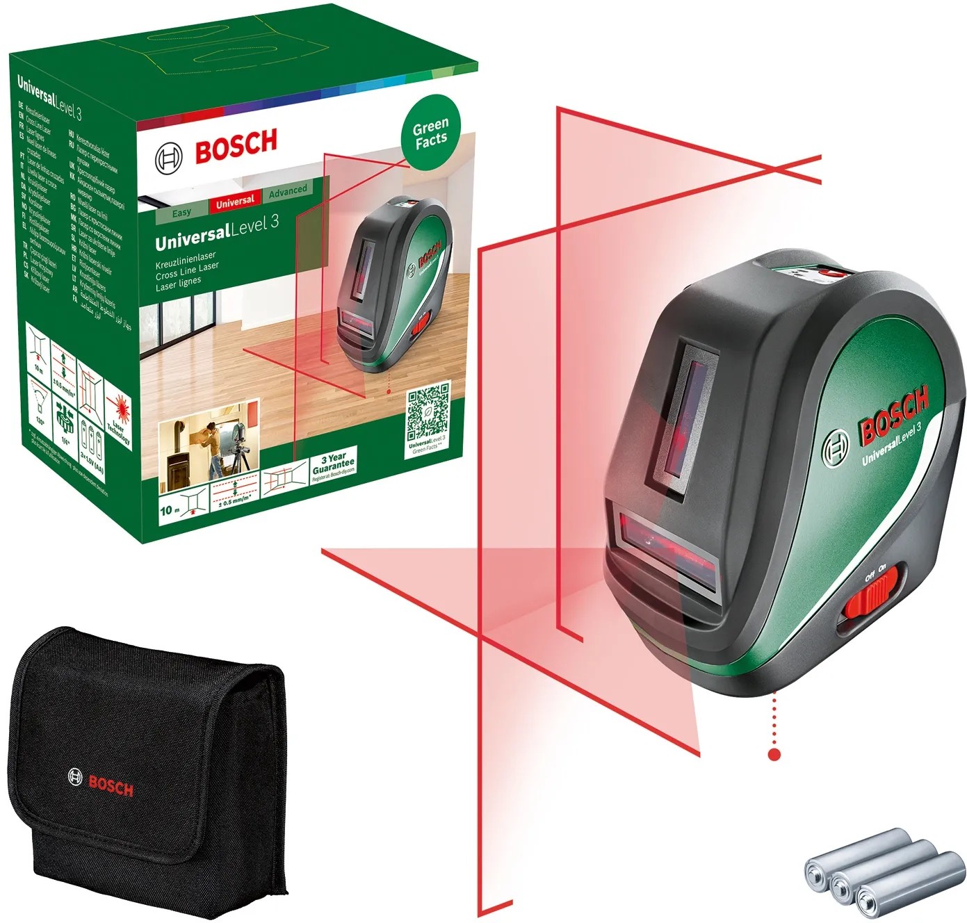 Bosch UniversalLevel 360 Set - 360° Kruislijnlaser - Inclusief Statief Opbergetui Batterijen 66d07e64abb1b500c6099e56