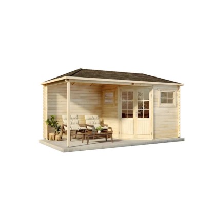Alpholz Abri de jardin en bois toit en croupe Non traité 920 cm x 275 cm