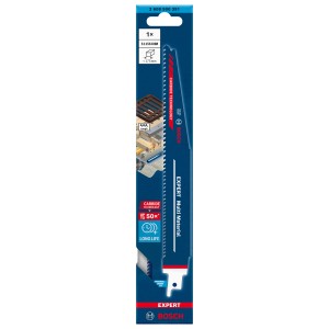 Lame de scie sabre Bosch Expert S 1156 XHM pour multi matériaux, compatible avec les scies sabres à queue S.