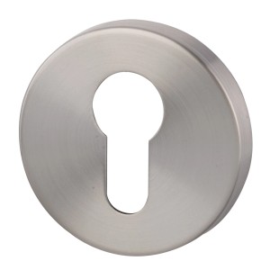 Alpertec PZ Rosette aus Aluminium F1 eloxiert für Türbeschläge.