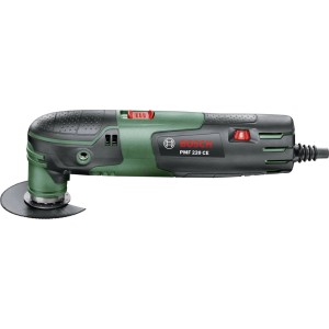 Outil multifonction Bosch PMF 220 CE en kit avec accessoires.