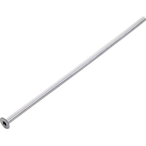 Tuyau de raccordement en cuivre chromé, Ø 8 mm x 300 mm, pour plomberie.
