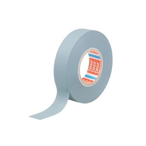 Nastro isolante grigio Tesa, 33m x 19mm, su rotolo. Nastro in PVC premium per riparazioni e marcature.