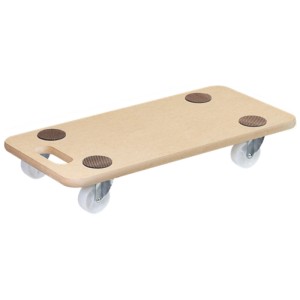 Wagner MM1604 chariot de transport en MDF avec patins antidérapants et roulettes.