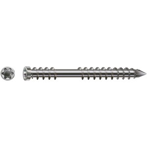 Vite per terrazze Spax, testa cilindrica, T-Star plus, Ø 5x40 mm, acciaio inossidabile, ideale per la costruzione di terrazze.