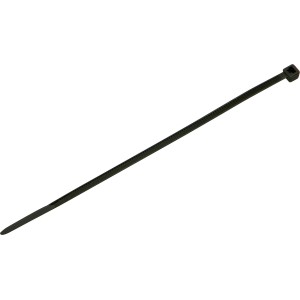 Serre-câble noir OBI, longueur 120 mm, pour regrouper et fixer les câbles.