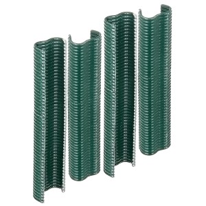 Agrafes en fil de fer vertes (22 mm) pour construction de clôtures et brise-vue, lot de 3.