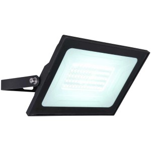 Faretto da esterno a LED Globo Helga I nero, 50 W, con telaio orientabile per illuminazione mirata.