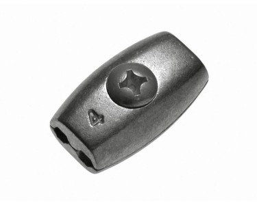 Tandefio 50 Morsetti Per Cavi In Acciaio Inox Con Gomma - Diametro 6mm, A Forma Di R - Fascette Isolate Per Tubi, Auto, Officina, Uso Marino - 3