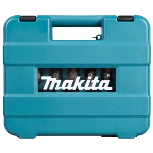Jeu de douilles à choc Makita Impact Black, 14 pièces dans un coffret turquoise.
