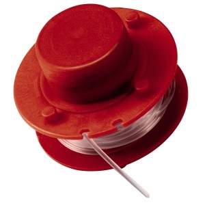 Bobine de rechange Einhell GE-CT 18/30 pour coupe-bordures, bobine rouge avec fil transparent.