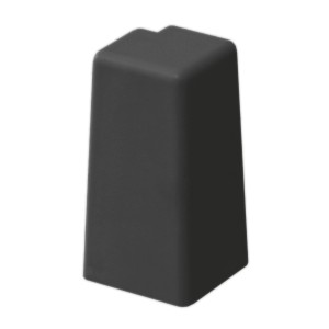 Schwarze Außenecke für Sockelleisten SL5018, Zubehör für Laminat & Parkett.