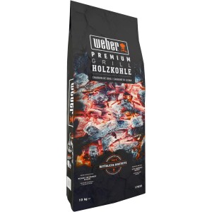 Weber Premium Carbone 10kg in sacco, accendifuoco per barbecue a carbone.