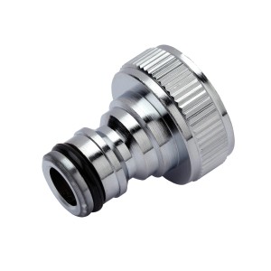Raccord de robinet Gartec Aquajet IG 3/4 pouce en laiton chromé pour systèmes d'eau froide.
