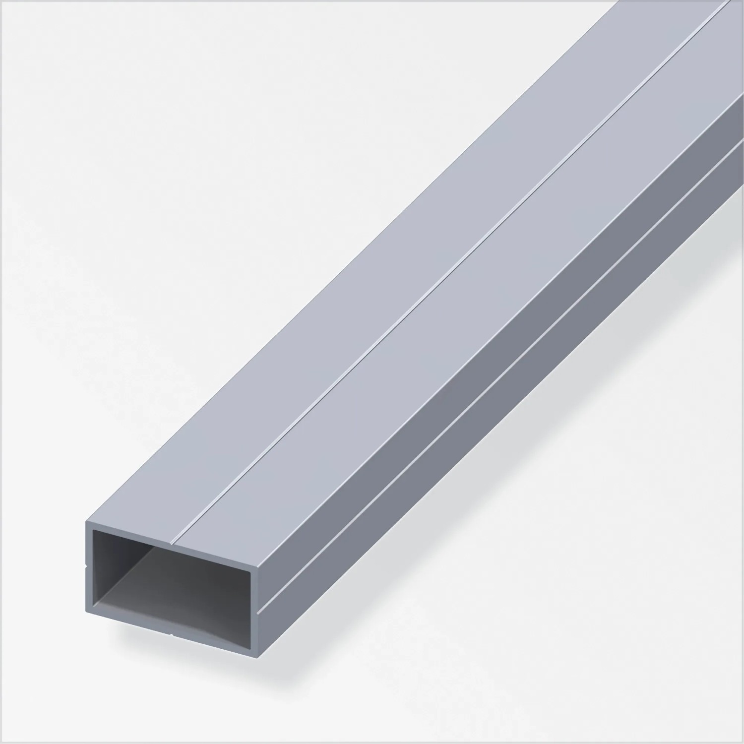 Alfer PROFILO TUBO RETTANGOLARE ALLUMINIO Argento Satinato mm. 30x15x1