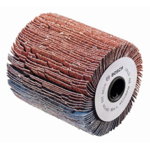 Bosch Rouleau à lamelles LR 60/K120 pour rouleau abrasif PRR 250 ES, accessoire pour meuleuse d'angle.