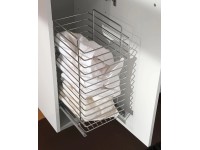 Wäschekorb ausziehbar (HxBxT) 42 x 20 x 29 cm