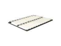 Beliani Doppel-Lattenrost Combourg Stahl Schwarz 160 x 200 cm