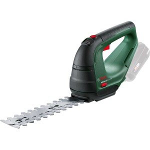 Cisailles à gazon et à arbustes sans fil Bosch AdvancedShear 18V-10 (sans batterie) avec lames doubles.