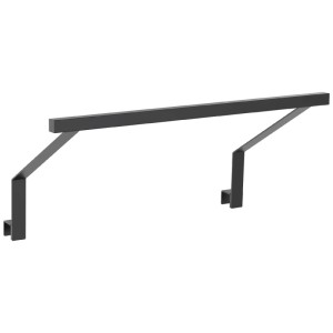 Cozze support LED pour cuisine extérieure Elements 52 cm, revêtement en poudre noir.