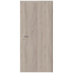 Porta per interni GetaDoor CPL rovere Eleganzia, anta con struttura in legno e set maniglia.