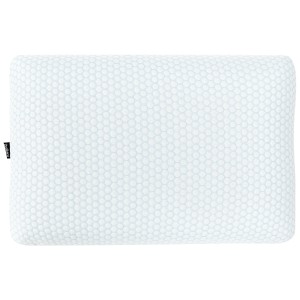 Oreiller blanc Emin Memory Foam Gel, 60x40 cm, avec housse respirante.