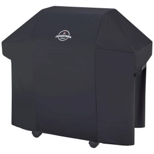 Copertura protettiva nera Jamestown per grill a gas Kane a 3 bruciatori.
