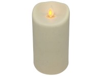 LED-Kerze Outdoor Kunststoff Creme Ø 7,5 x 12,5 cm / 1 Stk.