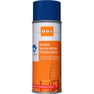 OBI Smalto spray Enzianblau, lucido, bomboletta da 400ml.