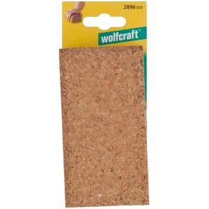 Wolfcraft Handschleifklotz aus Kork, 35x67x123mm, für Schleifarbeiten.
