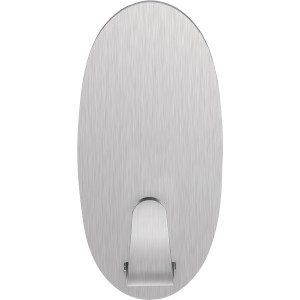 Tesa Crochet adhésif Ovale Inox avec Powerstrips pour une fixation facile sans perçage.