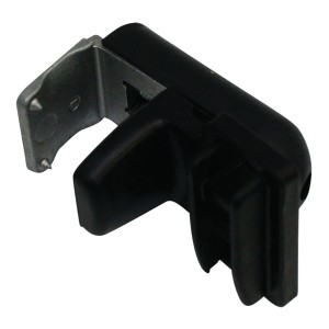 Support de serrage pour store plissé Gardinia Concept, noir, métal et plastique.