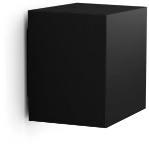 Schwarze Philips Hue Resonate Wandleuchte für Aussen, einstrahlig.
