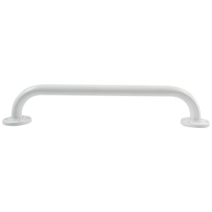 Barre d'appui MSV en acier blanc, 30 cm, pour plus de sécurité dans la salle de bain.