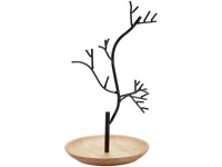 Diaqua® Schmuckhalter Baum Holz und Metall Schwarz