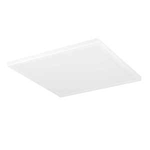 Plafoniera LED bianca Eglo Rovito-R, 39x39 cm, in plastica.