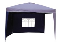 Faltpavillon Pop-Up Polyester / Aluminium Blau (HxBxT) 260 x 300 x 300 cm