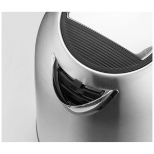 Detailaufnahme: Trisa Wasserkocher Compact Boil W5575 aus Edelstahl, 1,7 l.