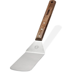 Petromax spatola per grill con manico in legno e lama in acciaio inox, utensile per barbecue.